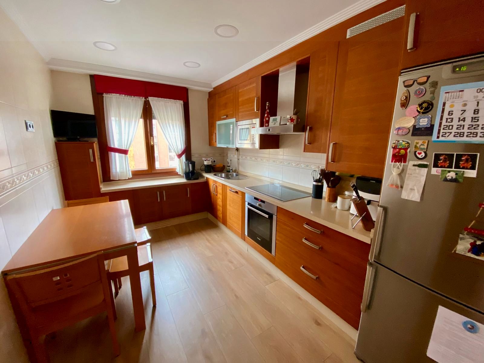 Kitchen of Flat for sale in Gijón   with Heating, Parquet flooring and Storage room
