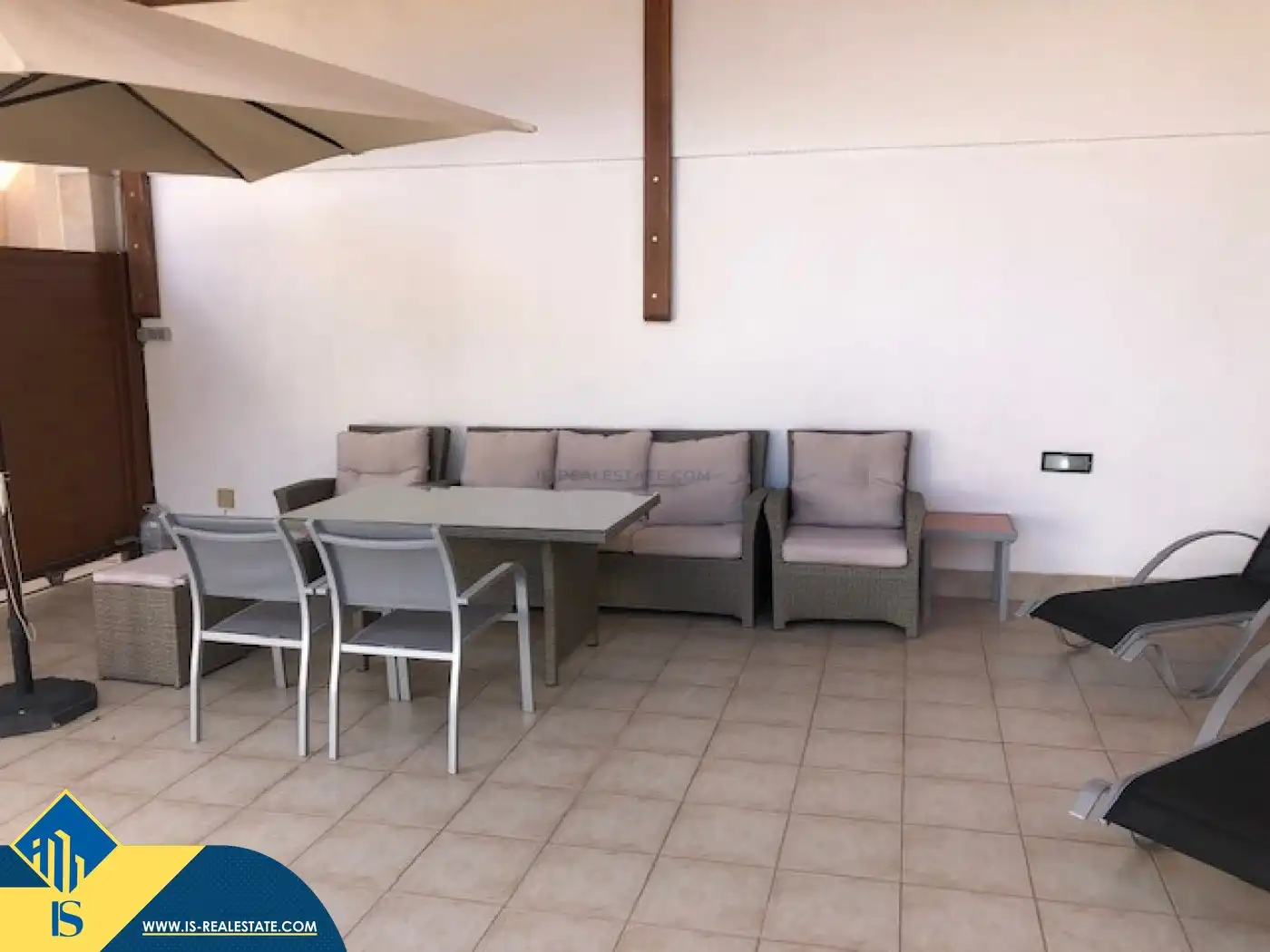 Terrasse von Haus oder Chalet zur Miete in Torrevieja mit Klimaanlage, Terrasse und Schwimmbad