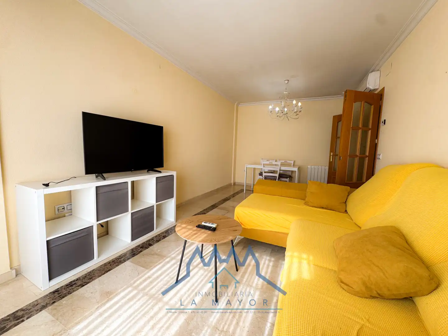 Living room of Flat for rent in Ciudad Real  with Air Conditioner, Terrace and Furnished