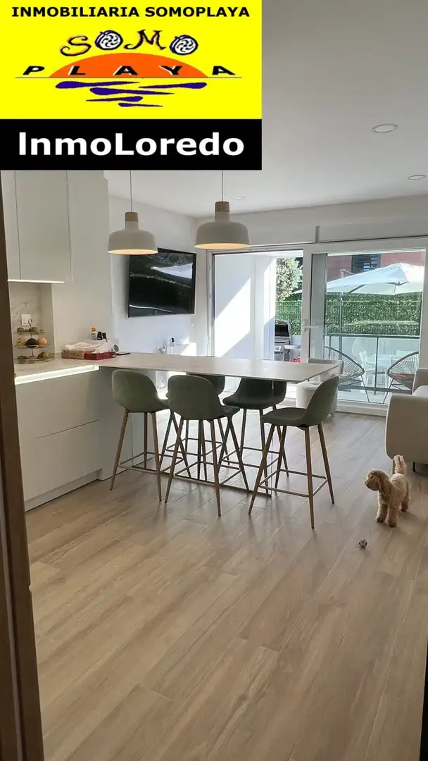 Esszimmer von Wohnung zum Verkauf in Ribamontán al Mar mit Heizung, Privatgarten und Abstellraum