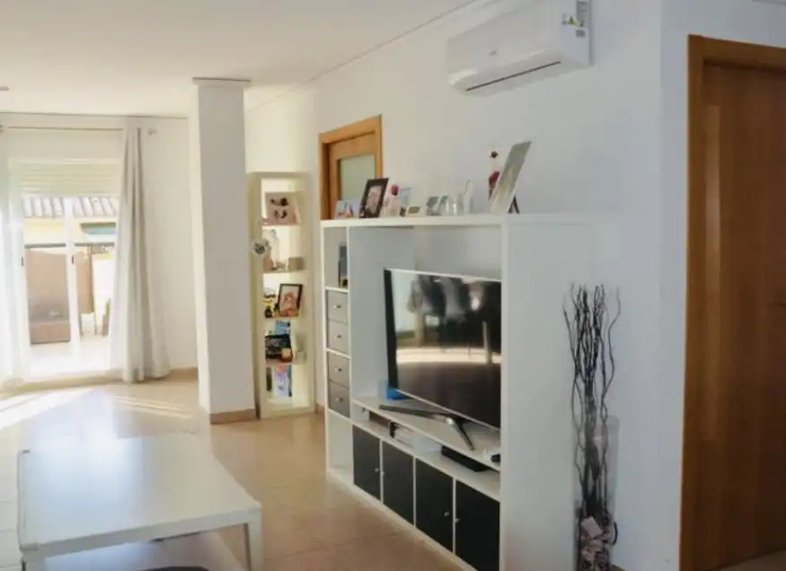 Sala d'estar de Àtic en venda en Dénia amb Aire condicionat, Terrassa i Moblat