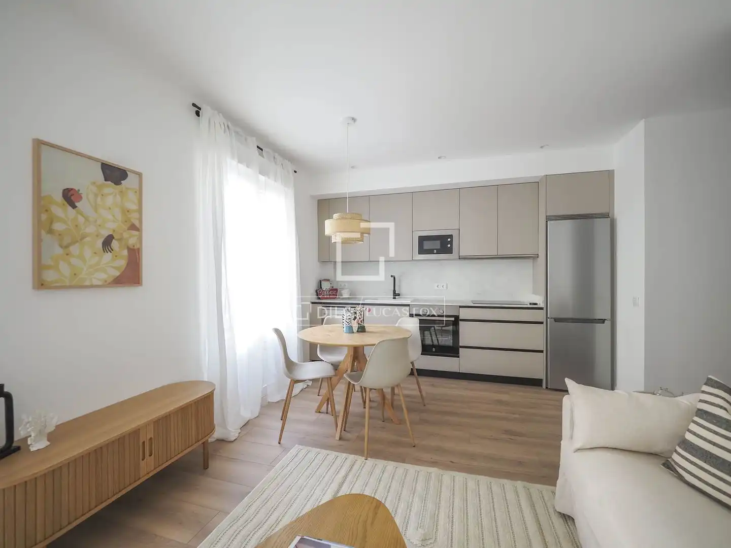 Wohnzimmer von Wohnung zum Verkauf in Madrid mit Klimaanlage, Möbliert und Balkon