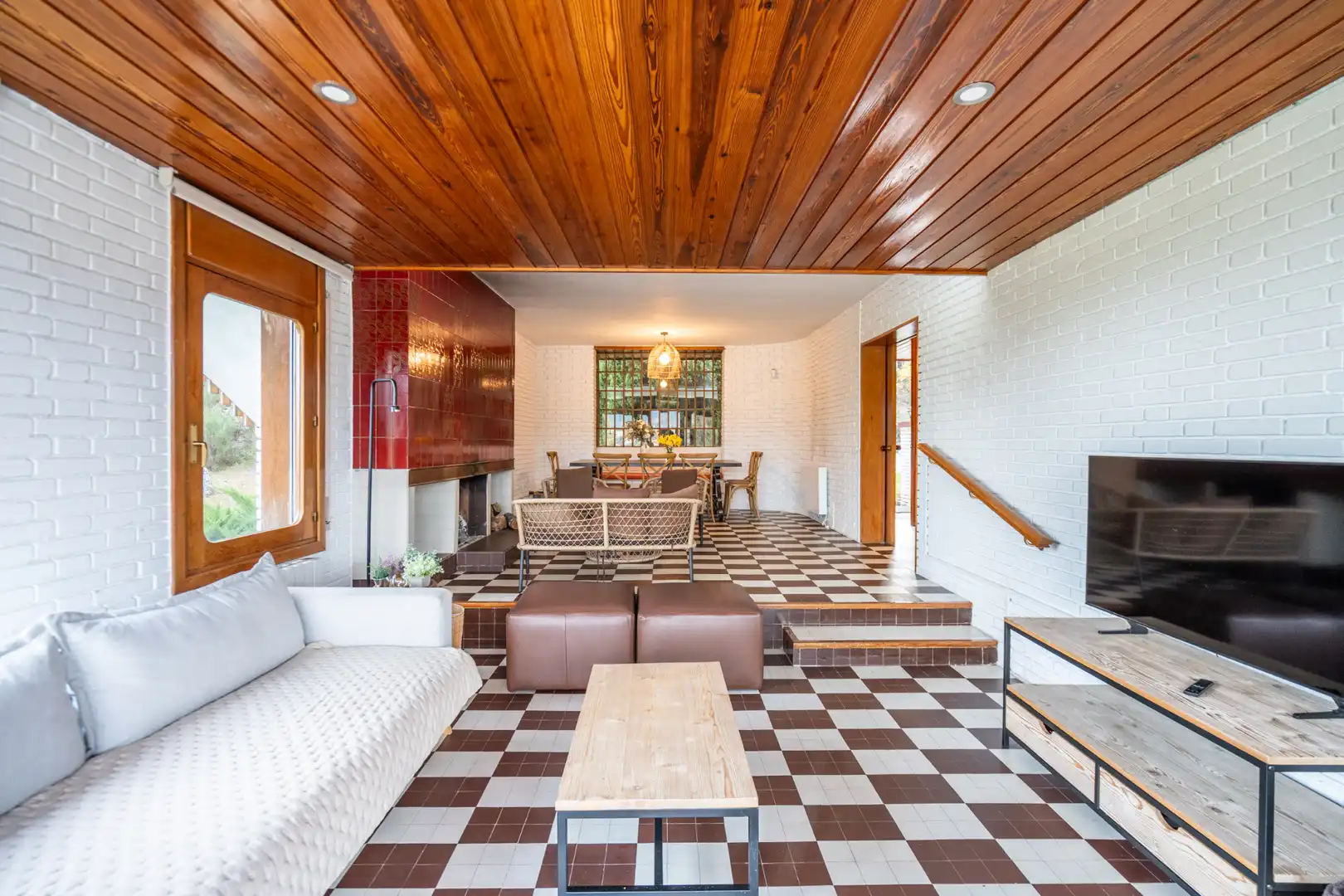 Sala de estar de Finca rústica en venta en Guadarrama con Aire acondicionado, Calefacción y Jardín privado
