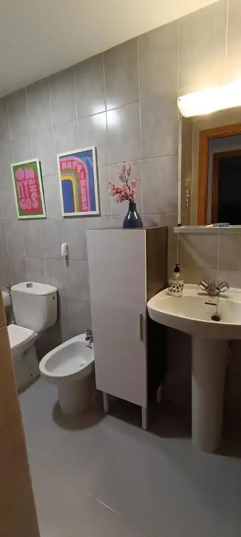 Bathroom of Flat for rent in Pollença  with Air Conditioner, Private garden and Furnished