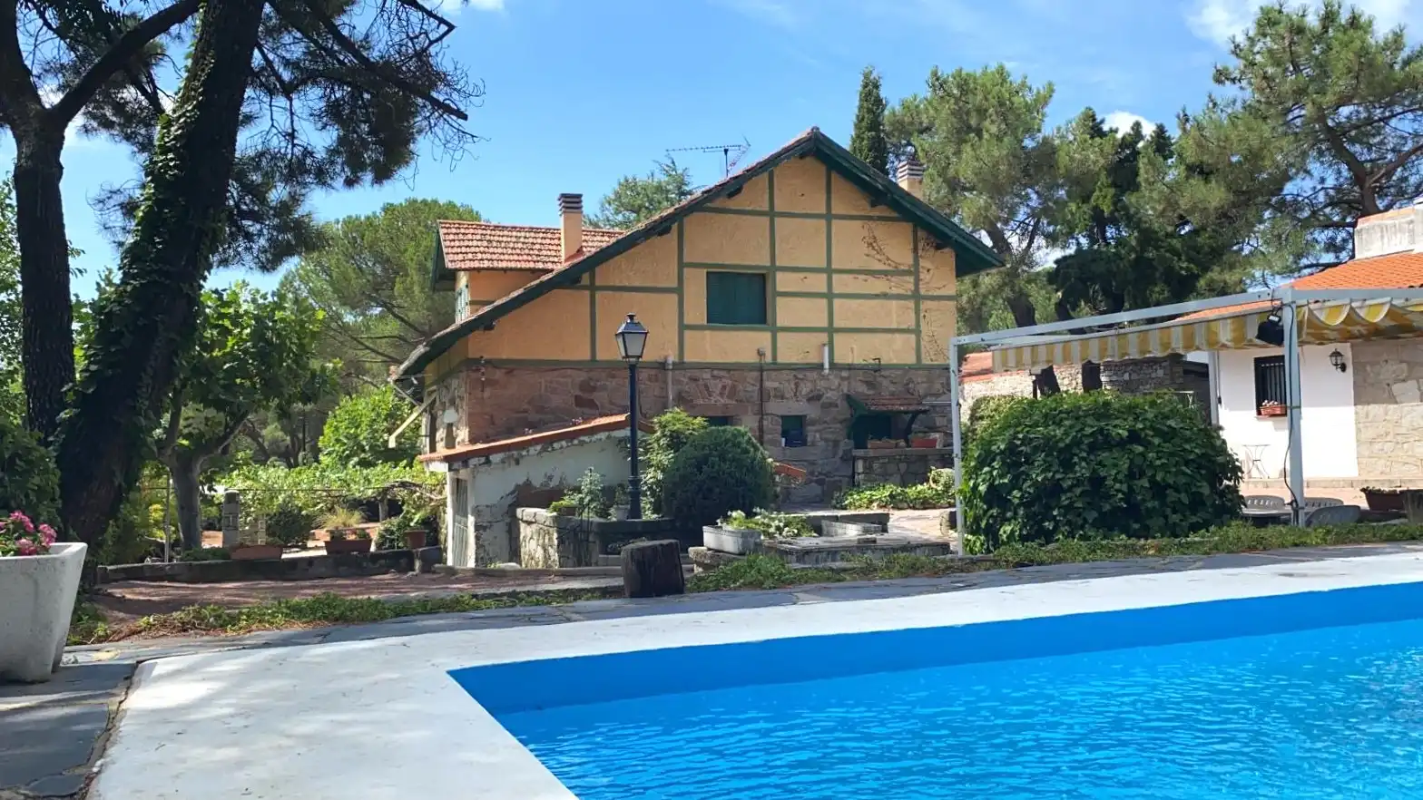 Swimming pool of Houses for sale in Alpedrete  with Private garden, Terrace and Storage room
