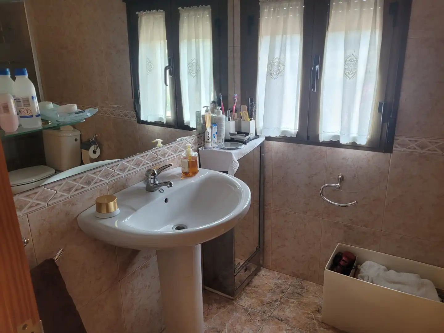 Baño de Finca rústica en venta en Trévago con Calefacción, Terraza y Amueblado