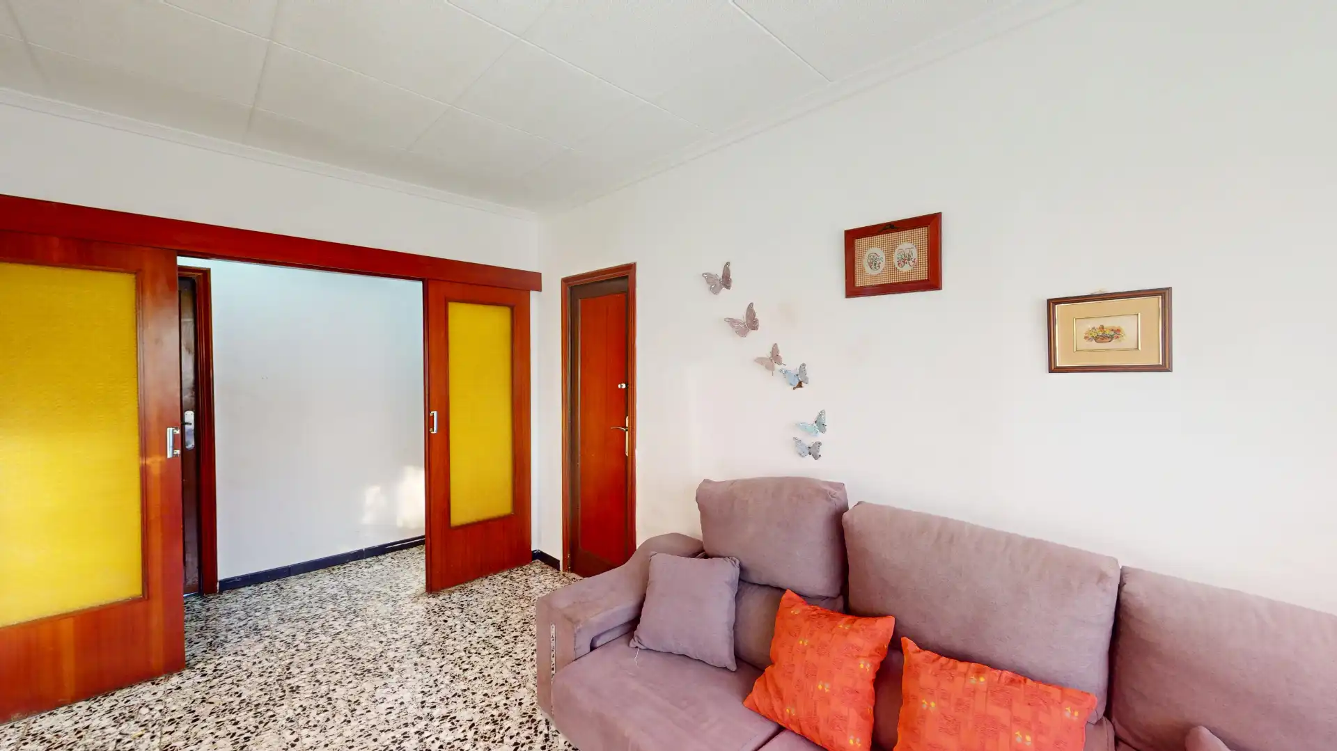 Sala d'estar de Pis en venda en Alicante / Alacant amb Aire condicionat, Moblat i Rentadora