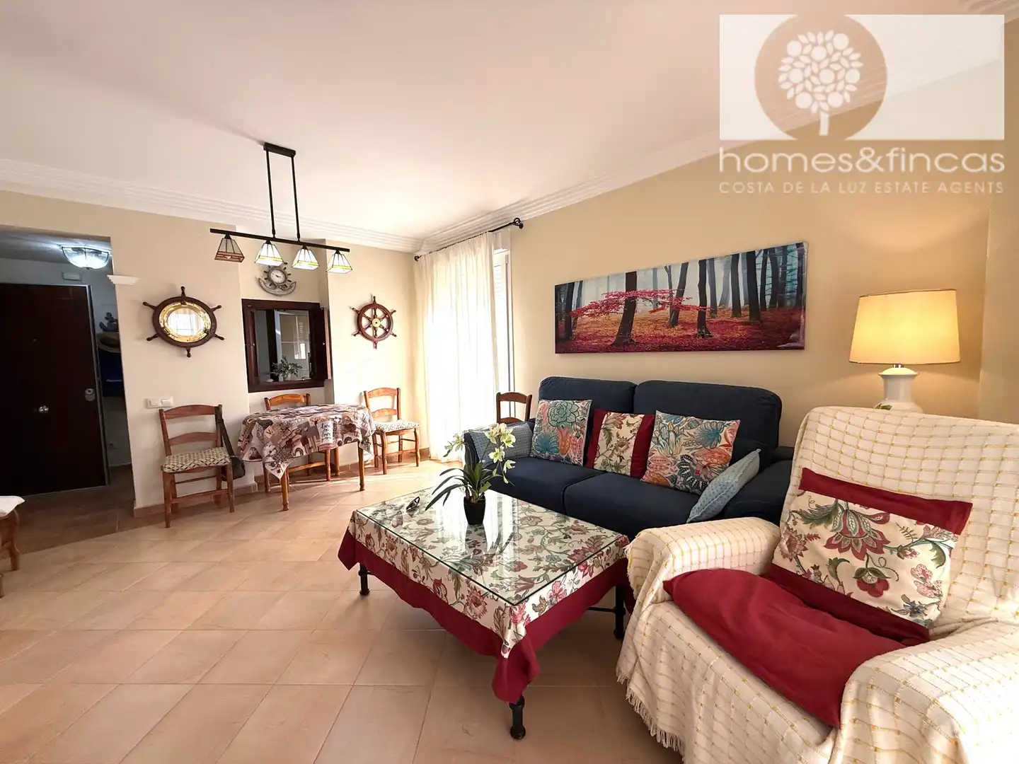 Sala de estar de Piso en venta en Ayamonte con Terraza, Amueblado y Horno