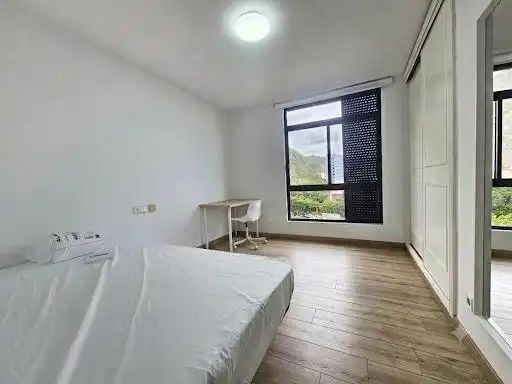 Schlafzimmer von Wohnung zur untervermieten in Santa Cruz de Tenerife mit Parkett, Möbliert und Ofen