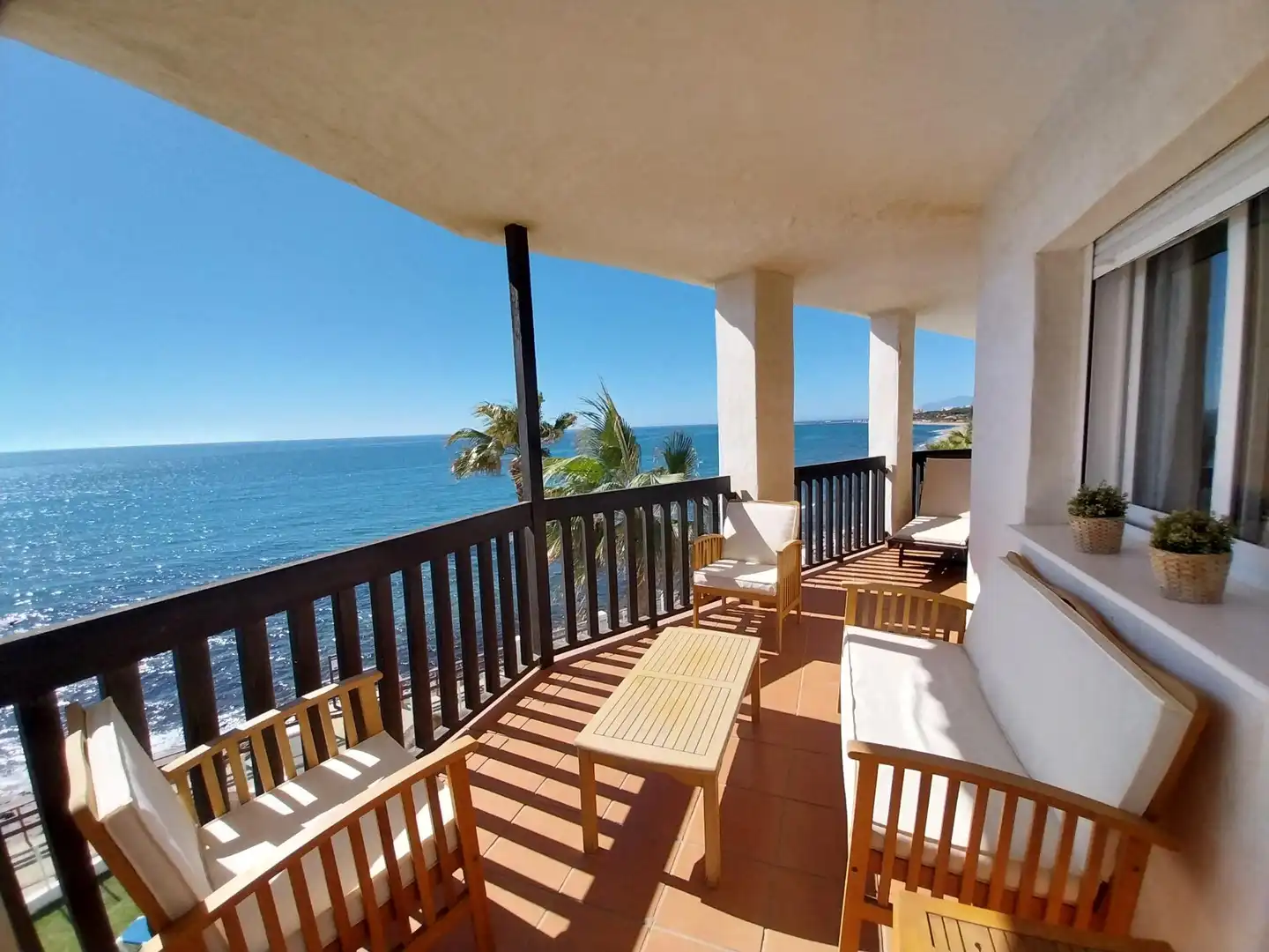 Terrasse von Wohnungen zur Miete in Mijas mit Heizung, Privatgarten und Terrasse