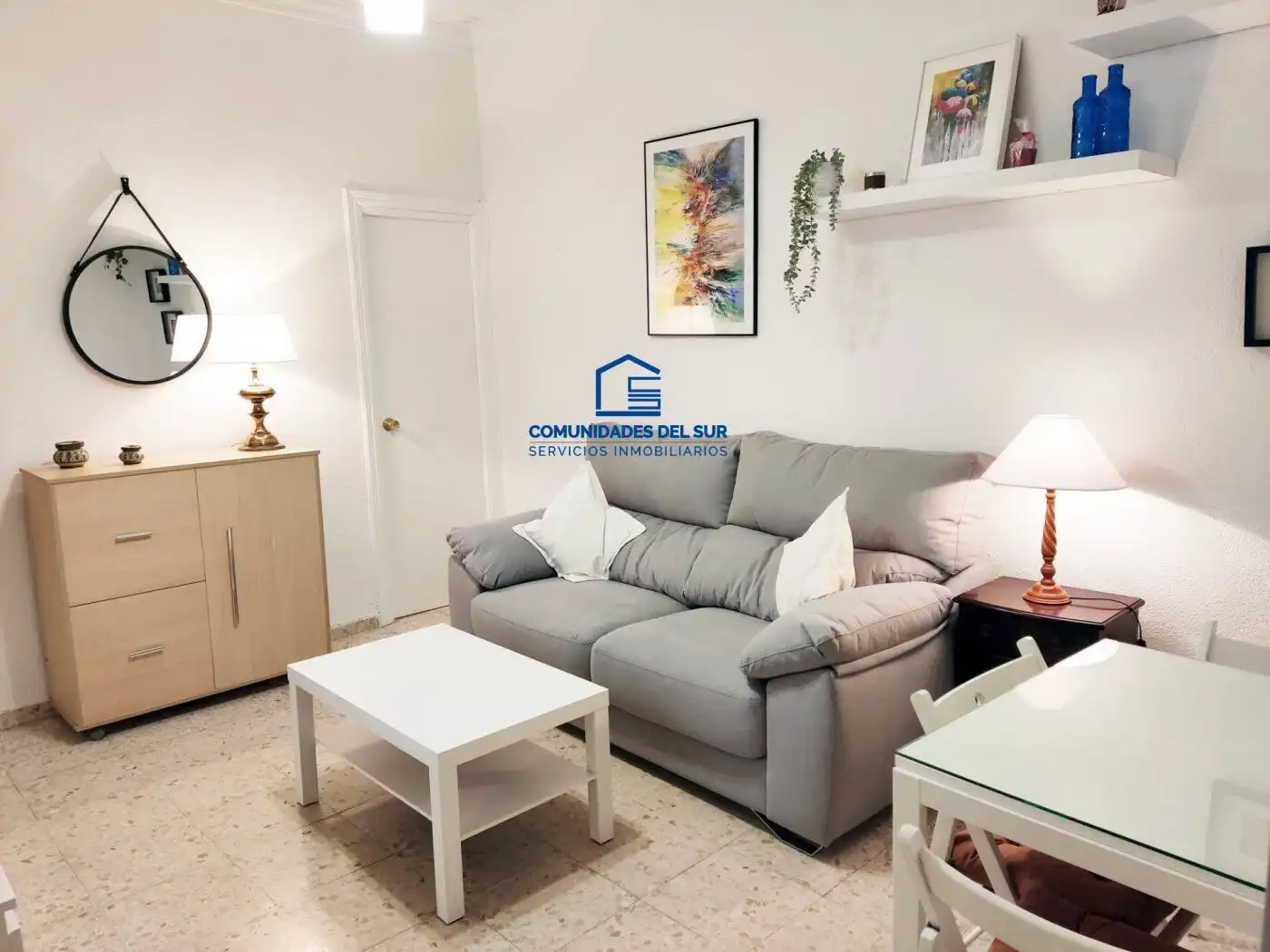 Wohnzimmer von Wohnungen zur Miete in Cádiz mit Klimaanlage und Möbliert