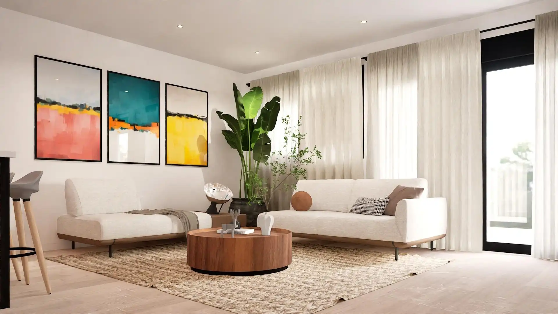 Living room of Flat for sale in Vilanova i la Geltrú  with Heating, Storage room and Balcony