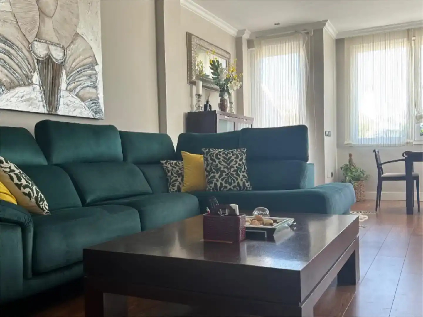 Sala de estar de Piso en venta en Málaga con Aire acondicionado, Jardín privado y Parquet