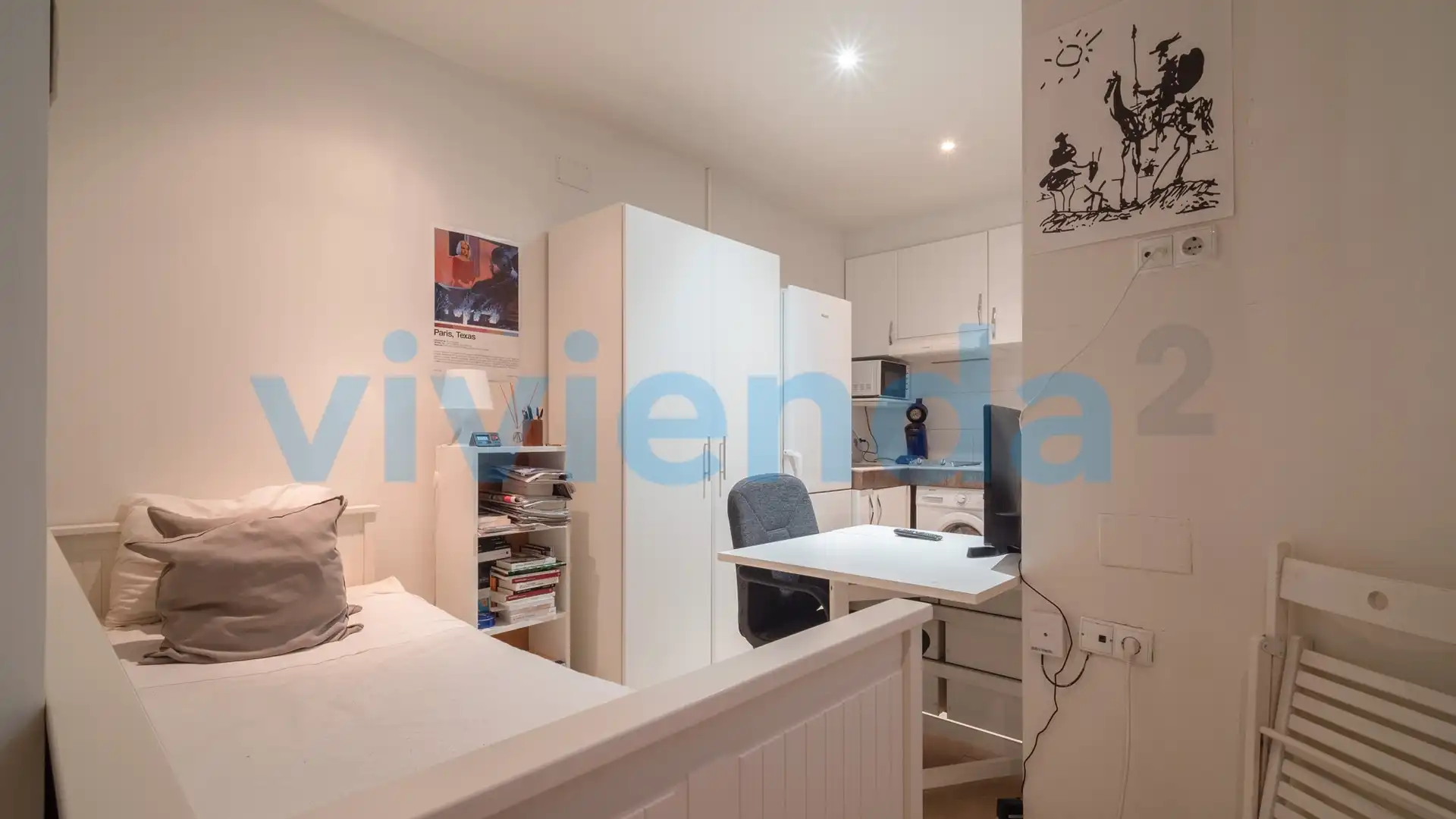 Habitación de Estudio de alquiler en  Madrid Capital con Calefacción
