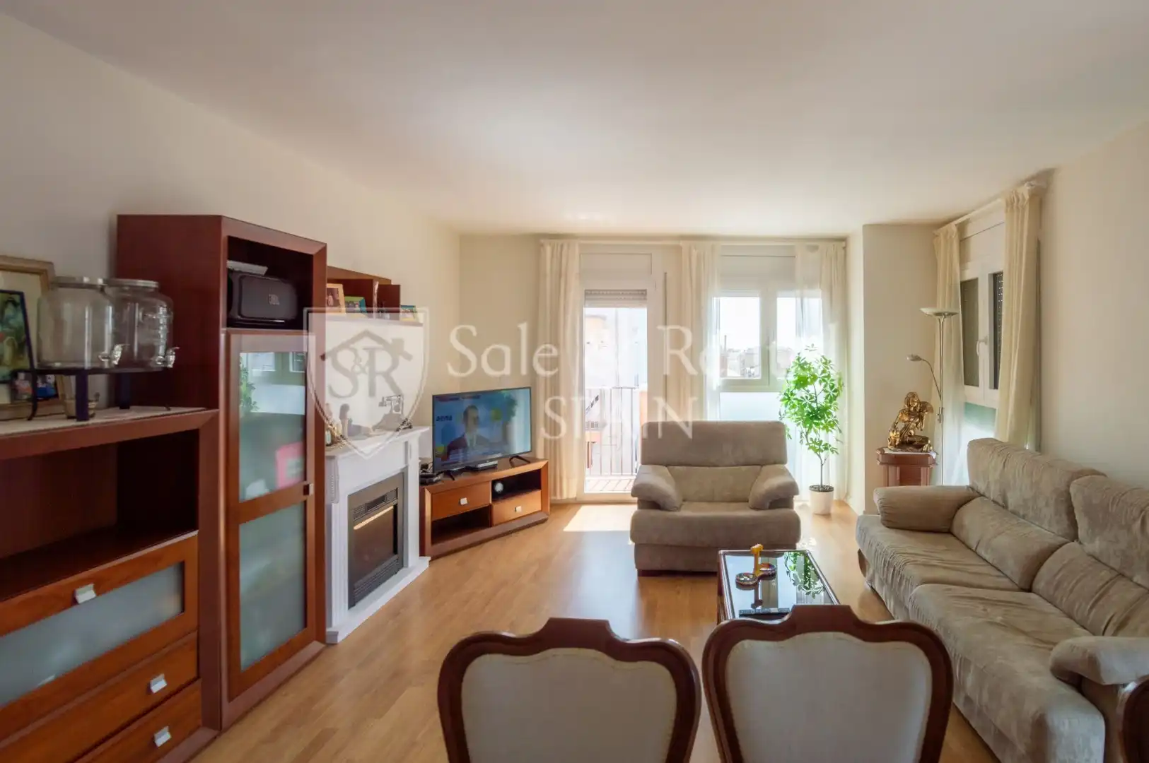 Sala de estar de Piso en venta en Blanes con Aire acondicionado y Terraza