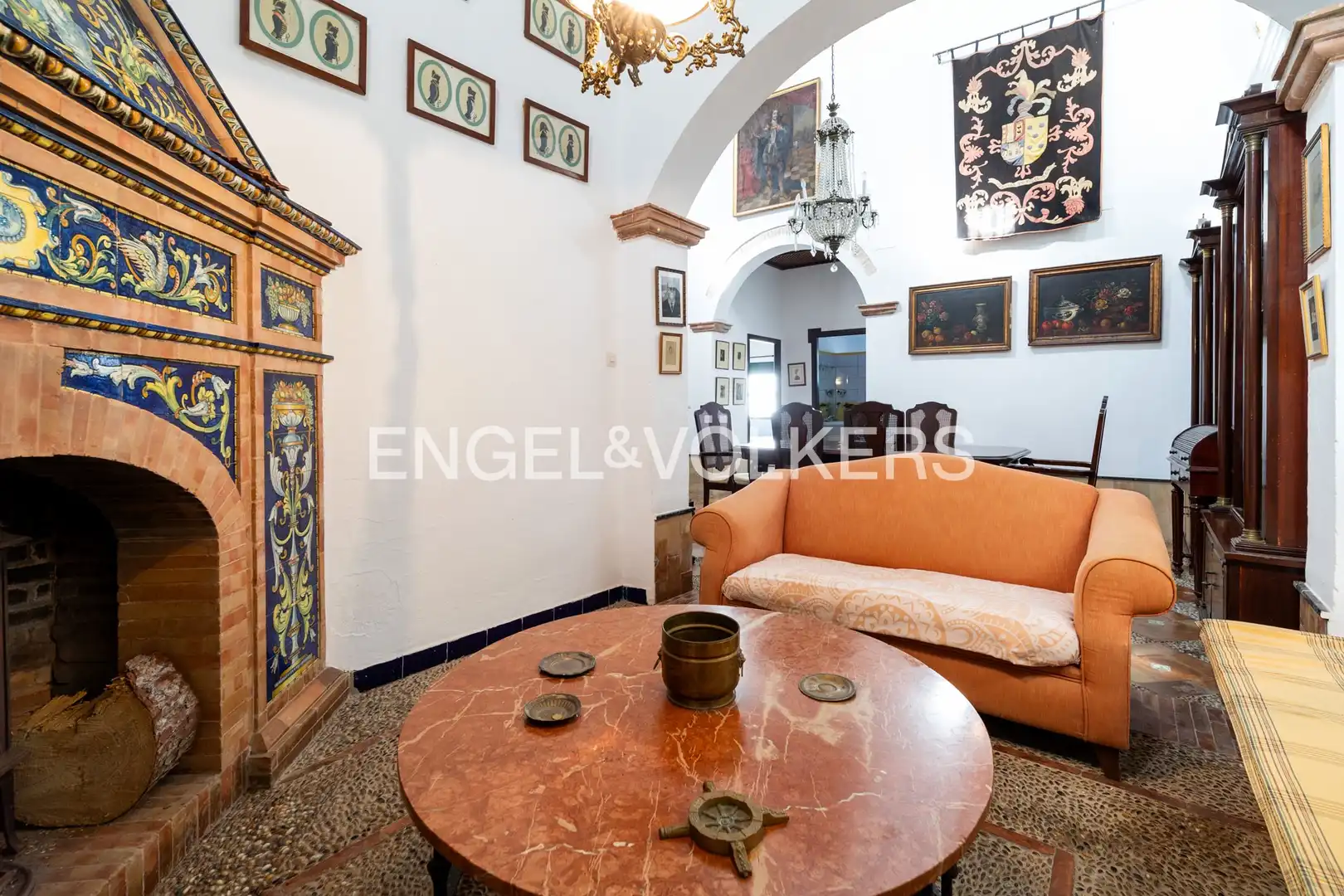 Living room of Houses for sale in Sanlúcar de Barrameda  with Air Conditioner, Heating and Private garden