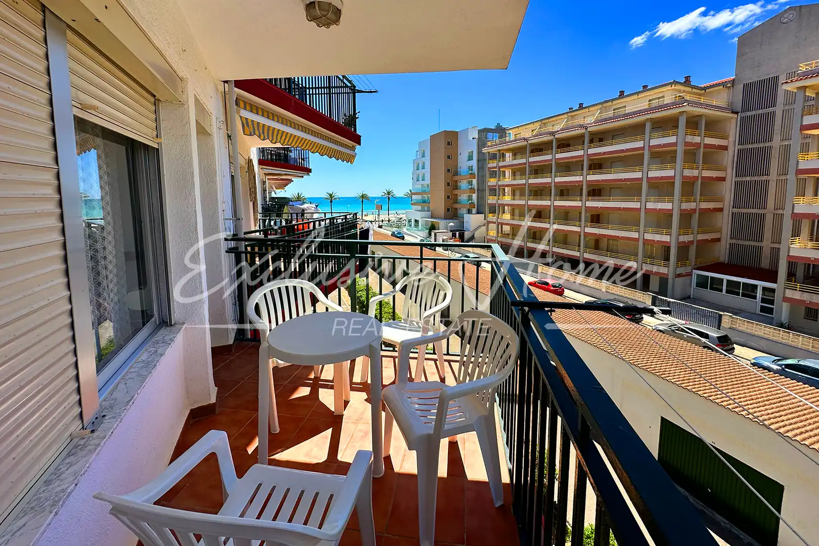 Terraza de Apartamento en venta en Peñíscola / Peníscola con Amueblado, Horno y Lavadora
