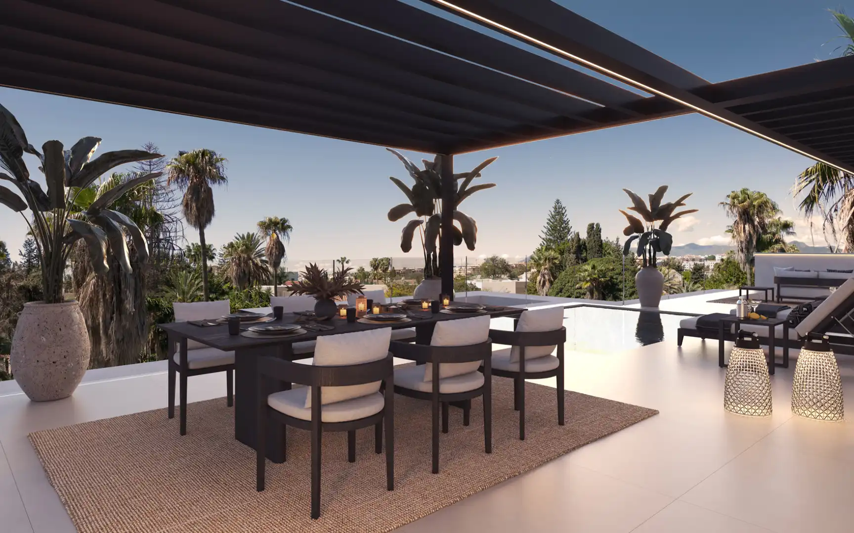 Terrassa de Casa o xalet en venda en Marbella amb Aire condicionat, Calefacció i Jardí privat