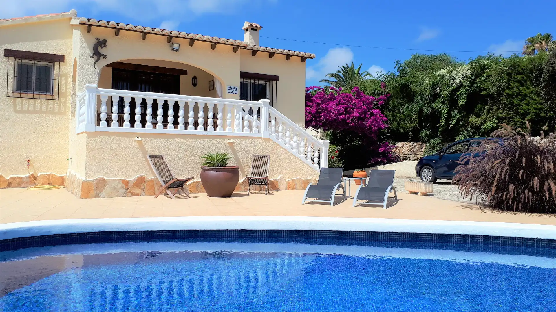 Piscina de Casa o xalet en venda en Benissa amb Aire condicionat, Calefacció i Jardí privat