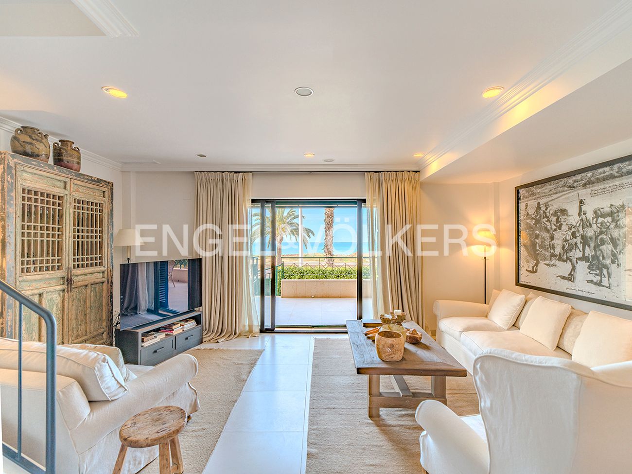 Living room of Single-family semi-detached for sale in Santa Pola  with Air Conditioner, Heating and Private garden