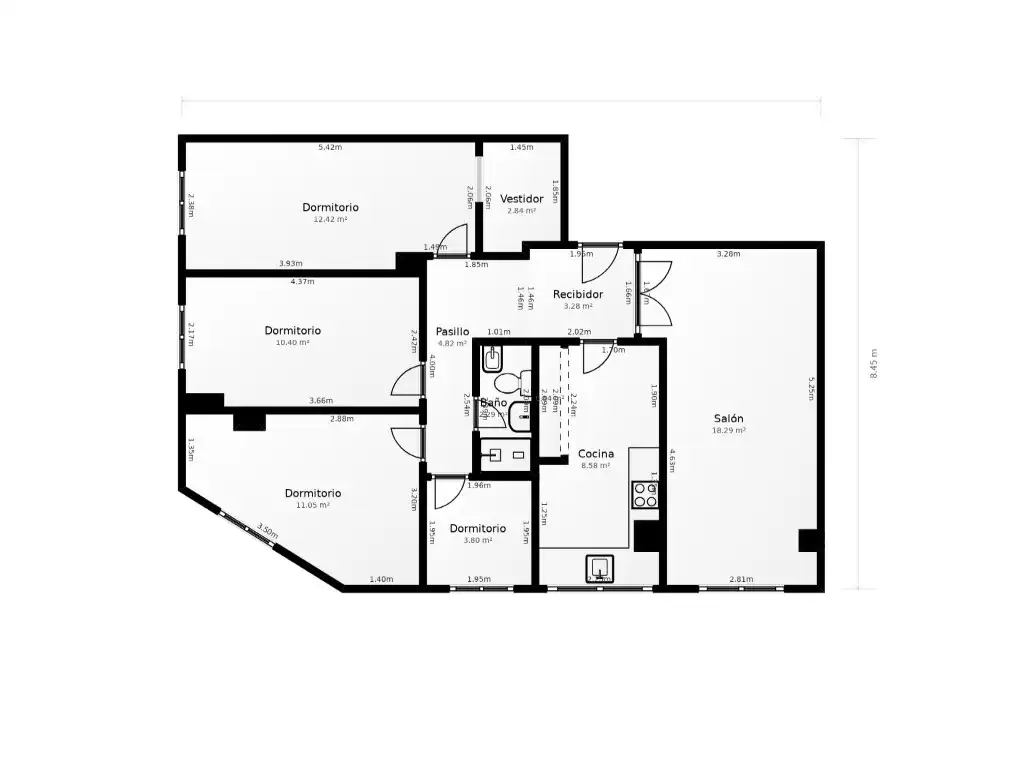 Flat for sale in Benicasim / Benicàssim  with Air Conditioner, Oven and Washing machine