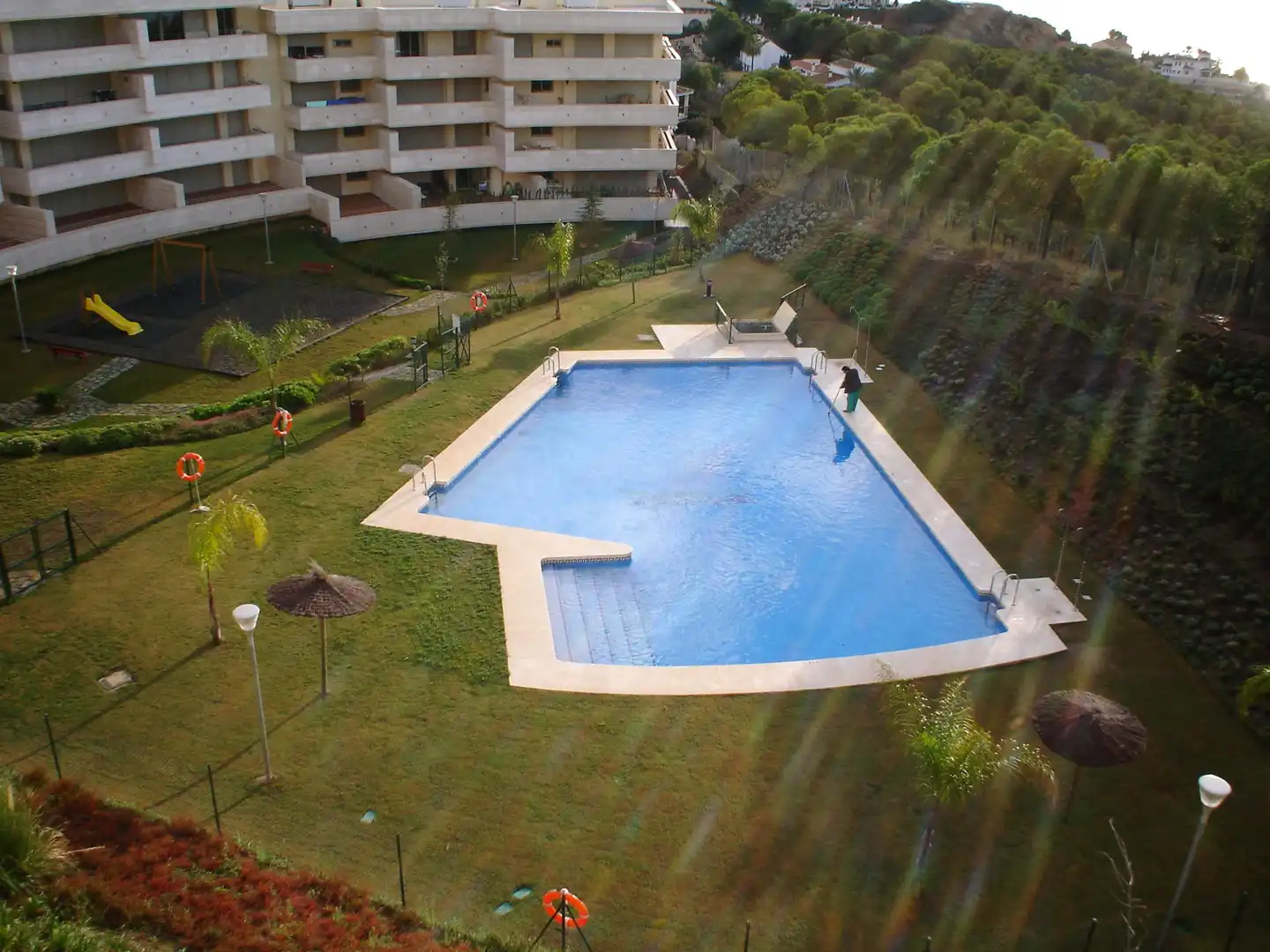 Piscina de Pis de lloguer en Málaga amb Aire condicionat, Calefacció i Parquet