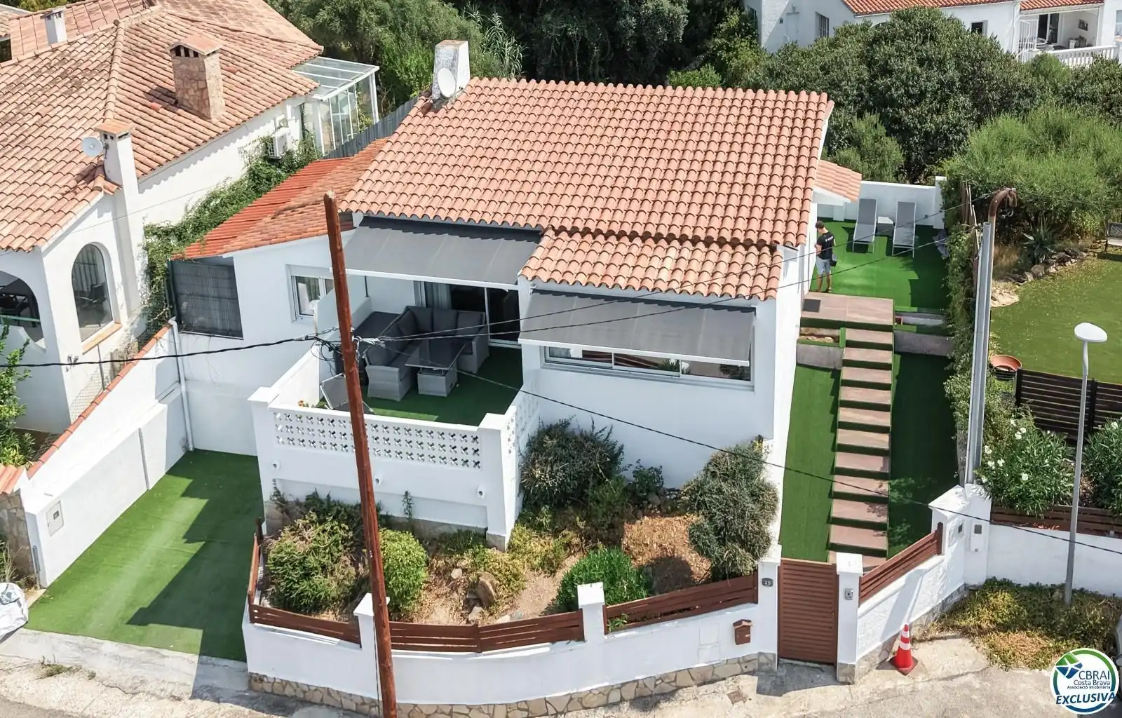 Exterior view of Houses for sale in Roses  with Air Conditioner, Storage room and Swimming Pool