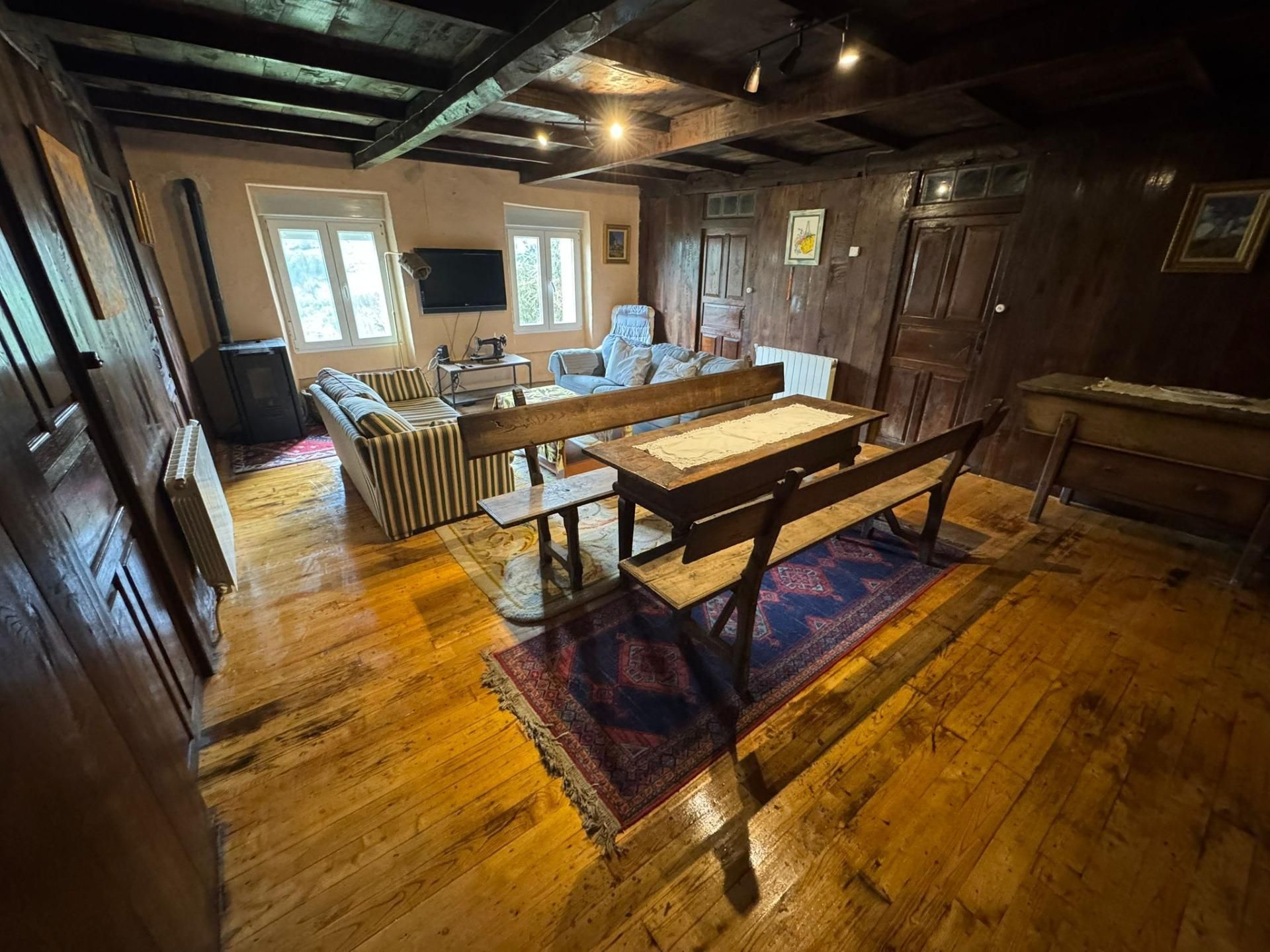 Esszimmer von Country house zum verkauf in Tineo mit Terrasse, Abstellraum und Whirlpool