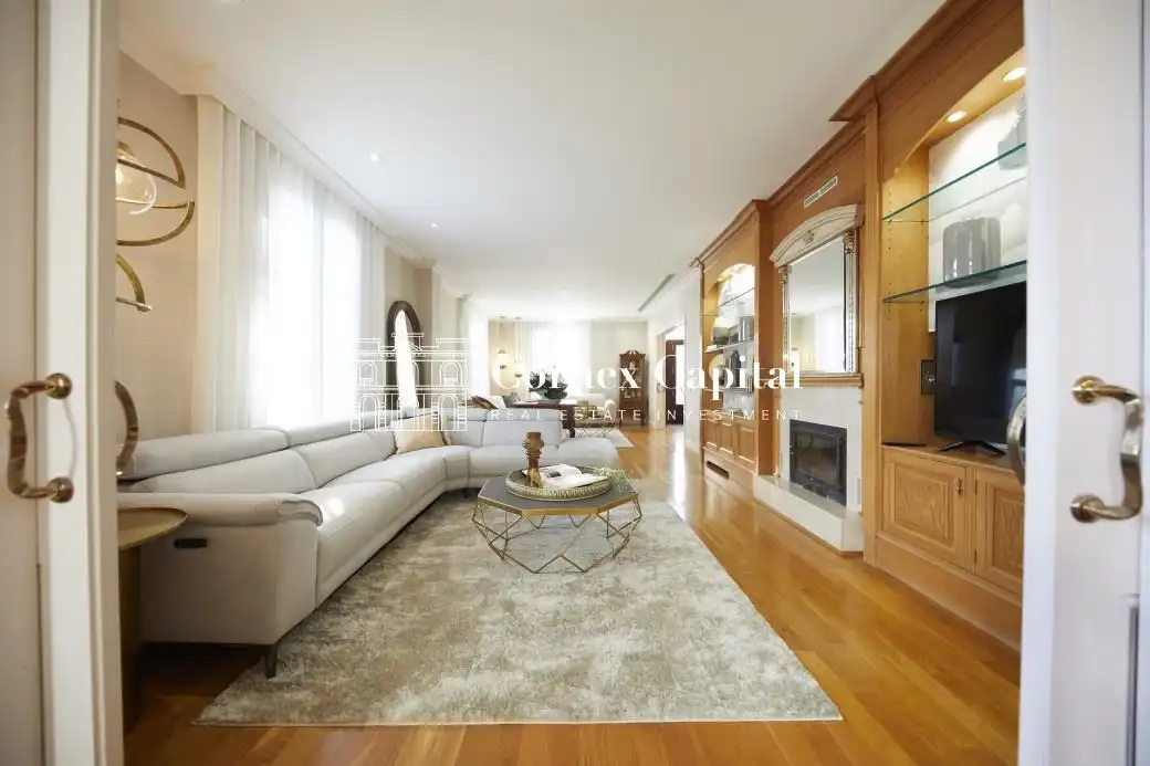 Wohnzimmer von Country house zum Verkauf in Sant Andreu de Llavaneres mit Privatgarten, Terrasse und Schwimmbad