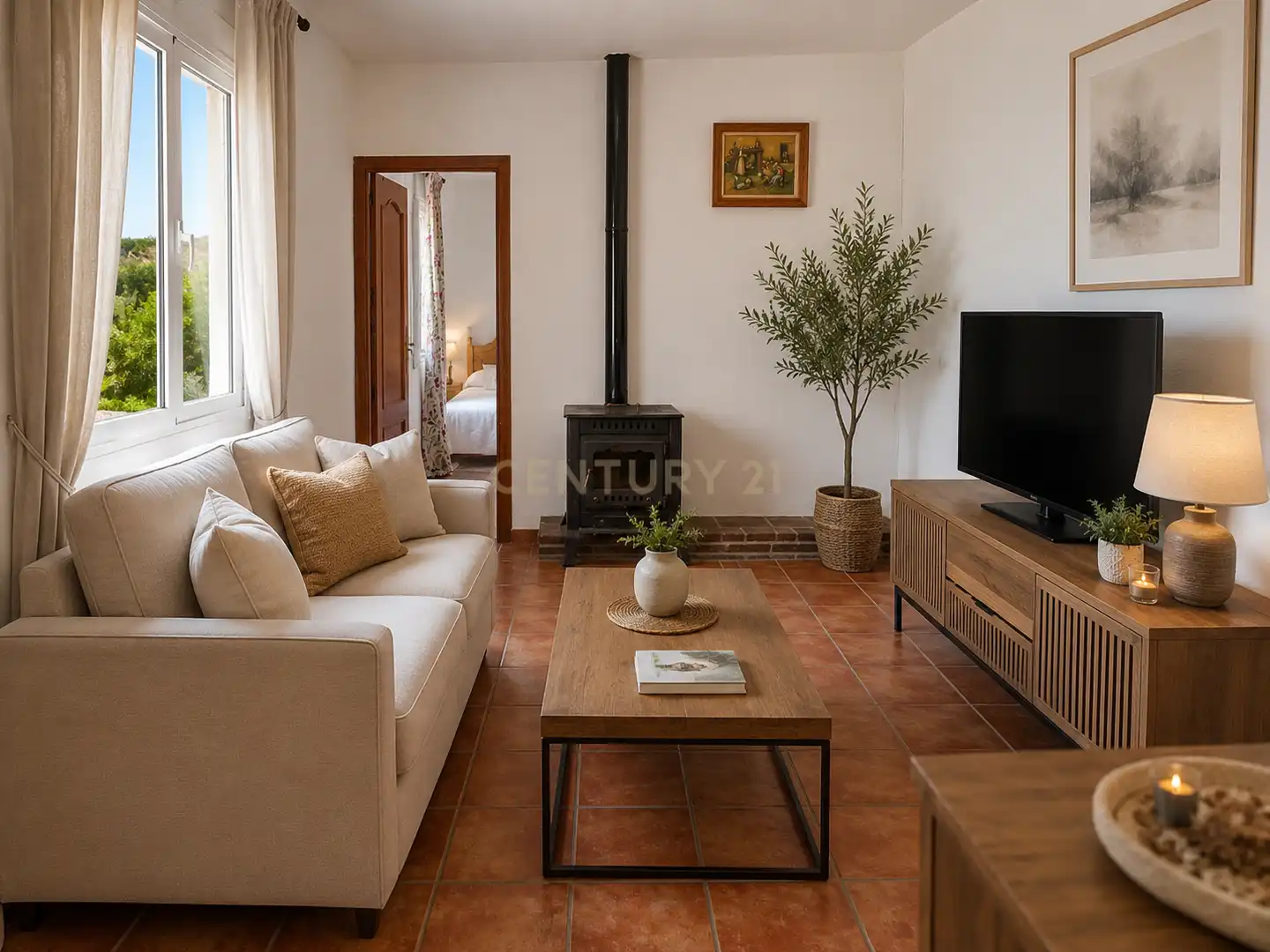 Sala de estar de Casa o chalet en venta en Alhaurín El Grande con Jardín privado, Trastero y Piscina