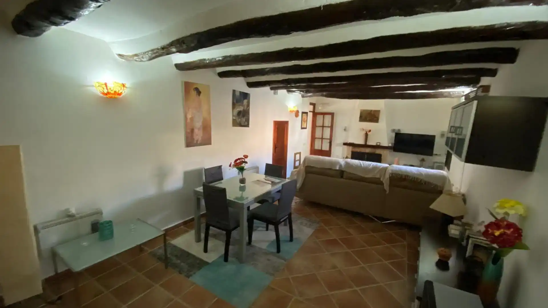 Wohnzimmer von Country house zum Verkauf in Pozo Alcón mit Balkon