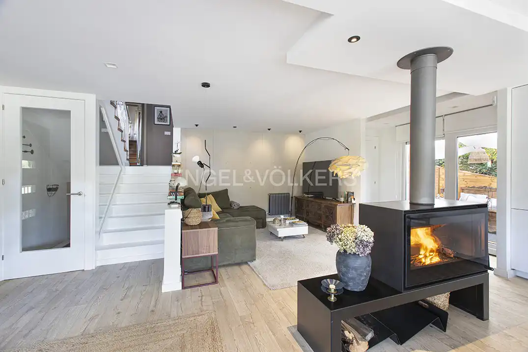 Sala de estar de Casa o chalet en venta en Gijón  con Calefacción, Jardín privado y Terraza