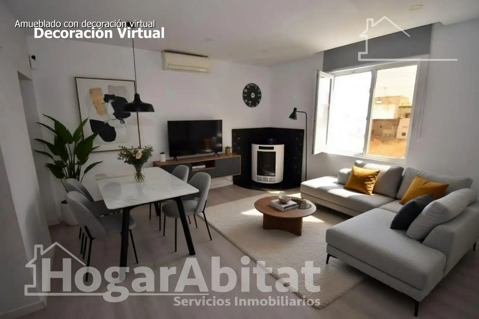 Sala d'estar de Pis en venda en Castellón de la Plana / Castelló de la Plana amb Aire condicionat i Terrassa