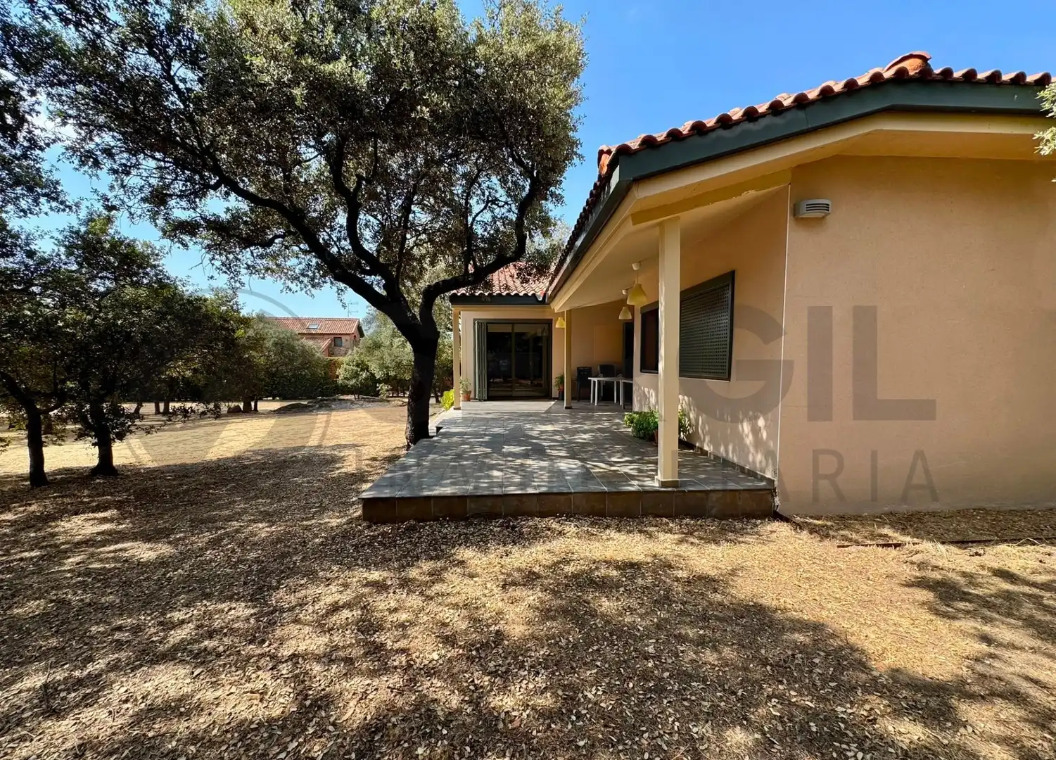 Vista exterior de Casa o xalet en venda en Navas de Riofrío amb Calefacció, Jardí privat i Traster