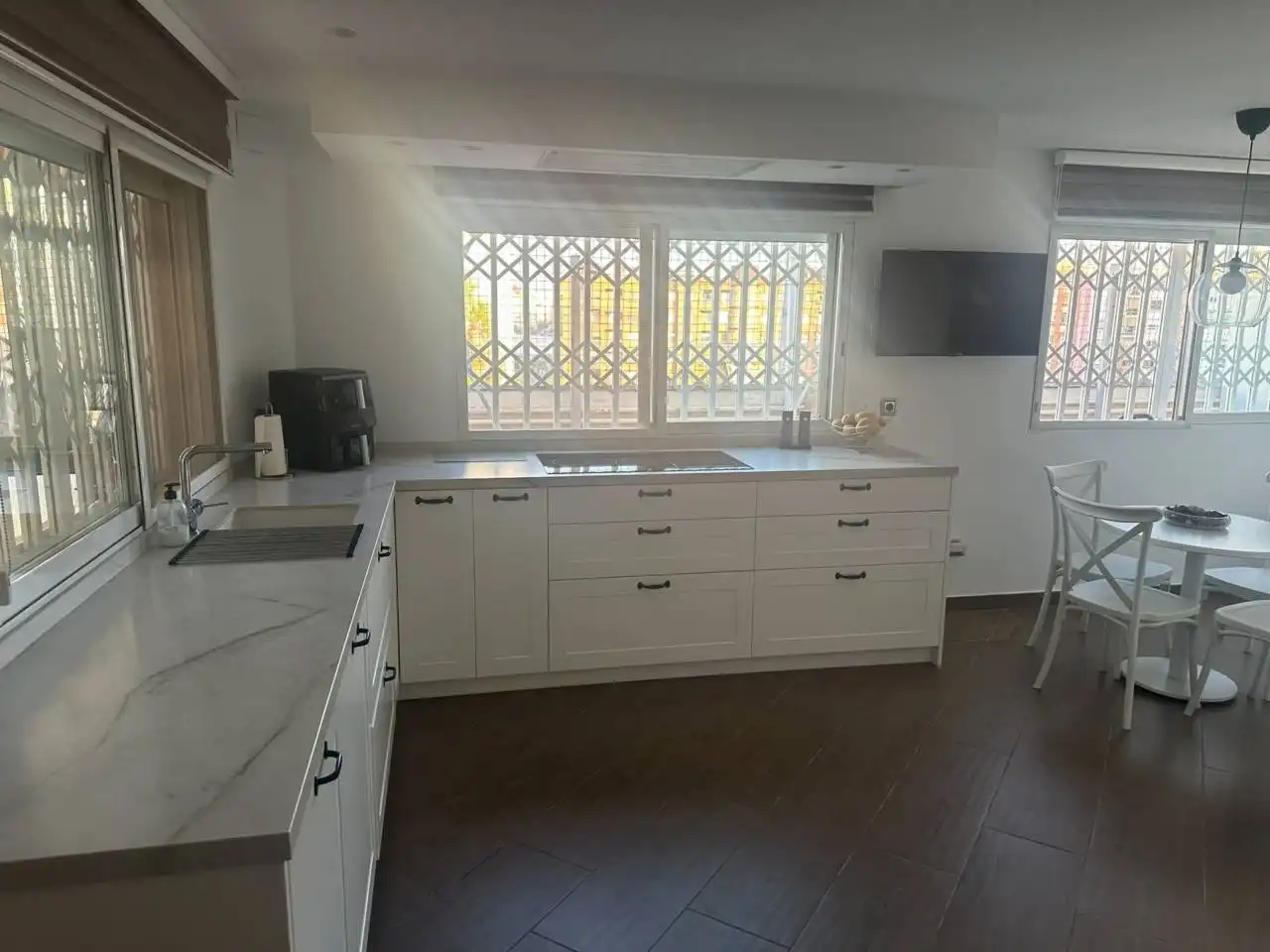 Kitchen of Attic for sale in Valencia  with Air Conditioner, Parquet flooring and Terrace
