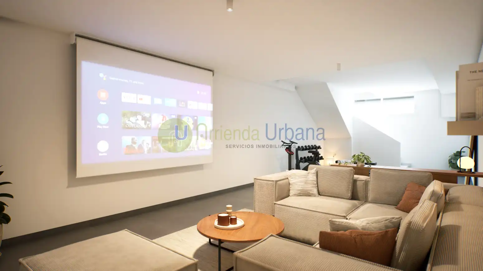 Wohnzimmer von Wohnung zum Verkauf in Santa Pola mit Heizung, Privatgarten und Terrasse