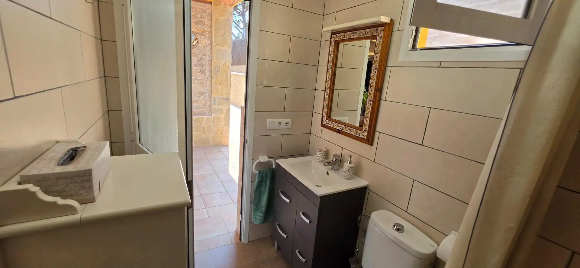 Baño de Casa o chalet en venta en Fogars de la Selva con Aire acondicionado, Calefacción y Terraza