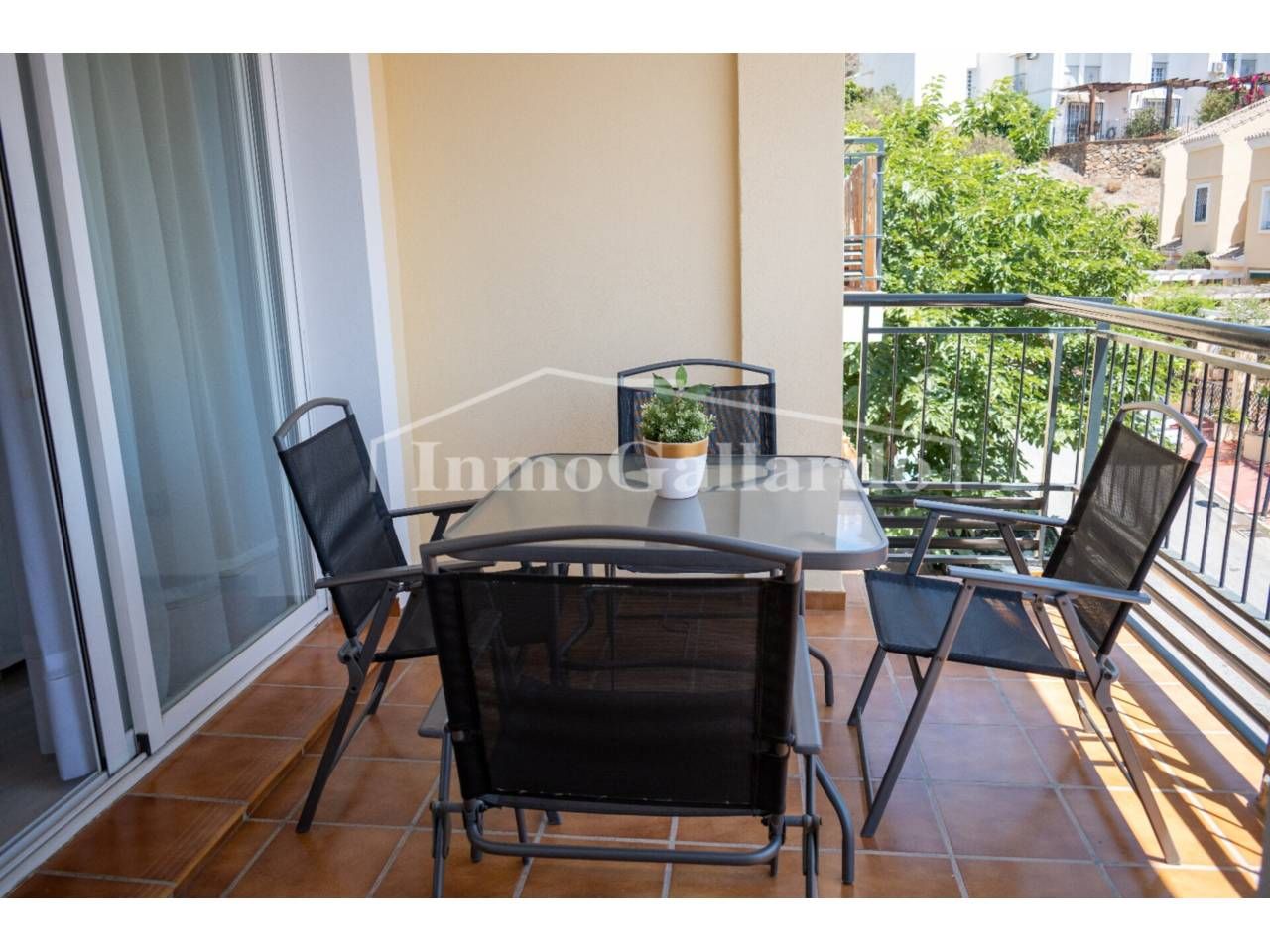 Terrassa de Apartament de lloguer en Rincón de la Victoria amb Terrassa, Moblat i Piscina comunitària