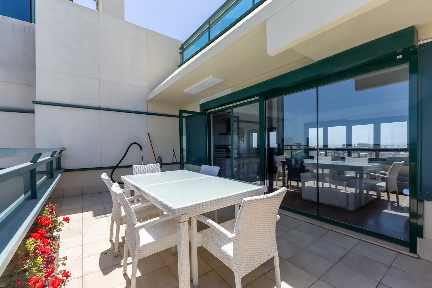 Terrace of Attic for rent in Valencia  with Air Conditioner, Heating and Parquet flooring