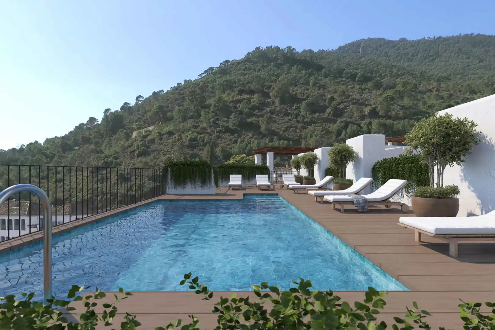 Apartament amb piscina en venda a Benahavís pueblo
