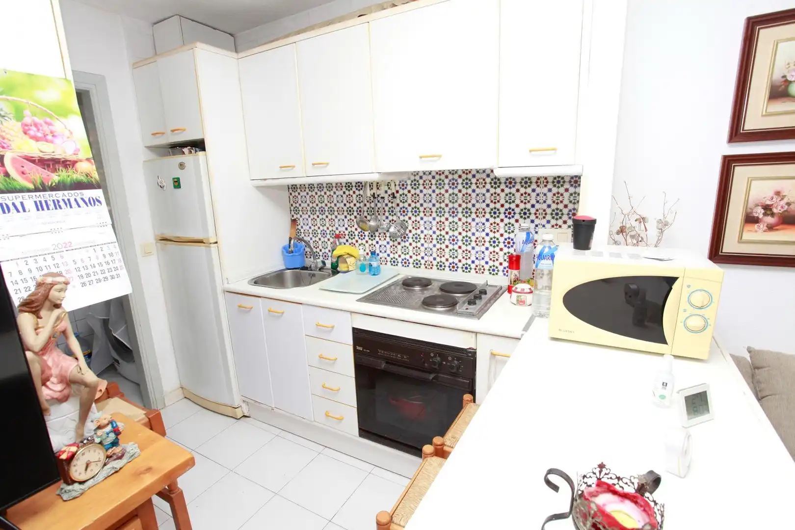 Cocina de Apartamento en venta en La Manga del Mar Menor con Jardín privado, Terraza y Amueblado