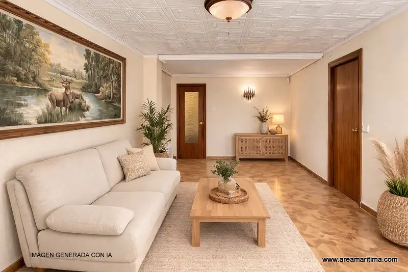 Sala de estar de Apartamento en venta en Valencia con Amueblado, Horno y Lavadora
