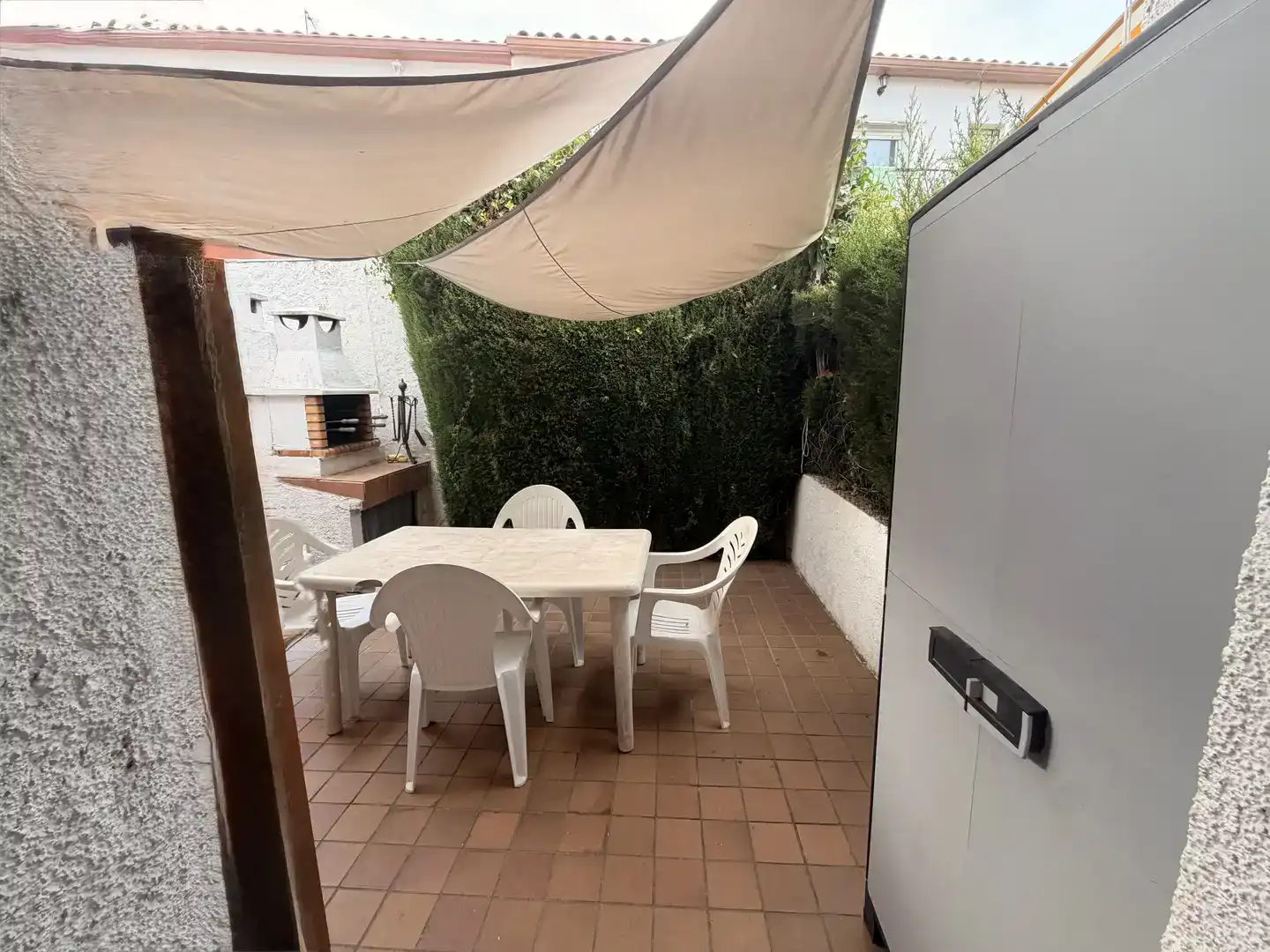 Terrassa de Casa adosada de lloguer en El Vendrell amb Jardí privat, Piscina i Moblat