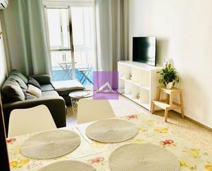 Living room of Flat to rent in  Valencia Capital  with Terrace, Furnished and Balcony