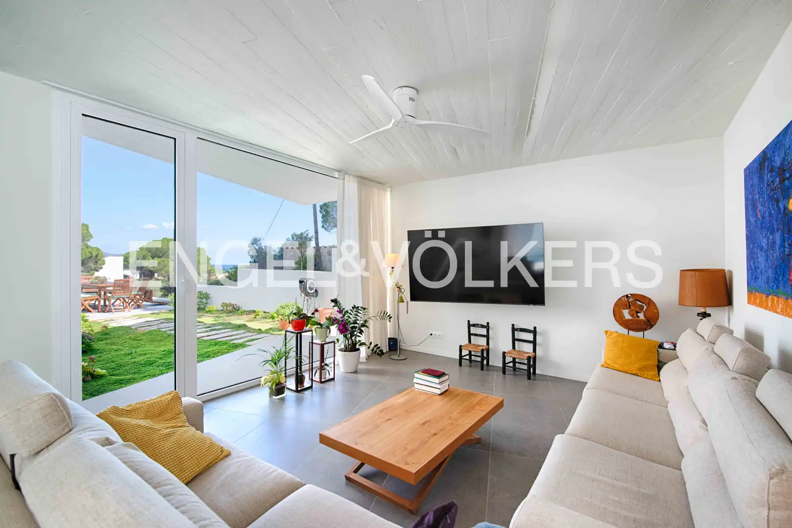 Sala de estar de Casa o chalet en venta en El Port de la Selva con Calefacción, Jardín privado y Terraza