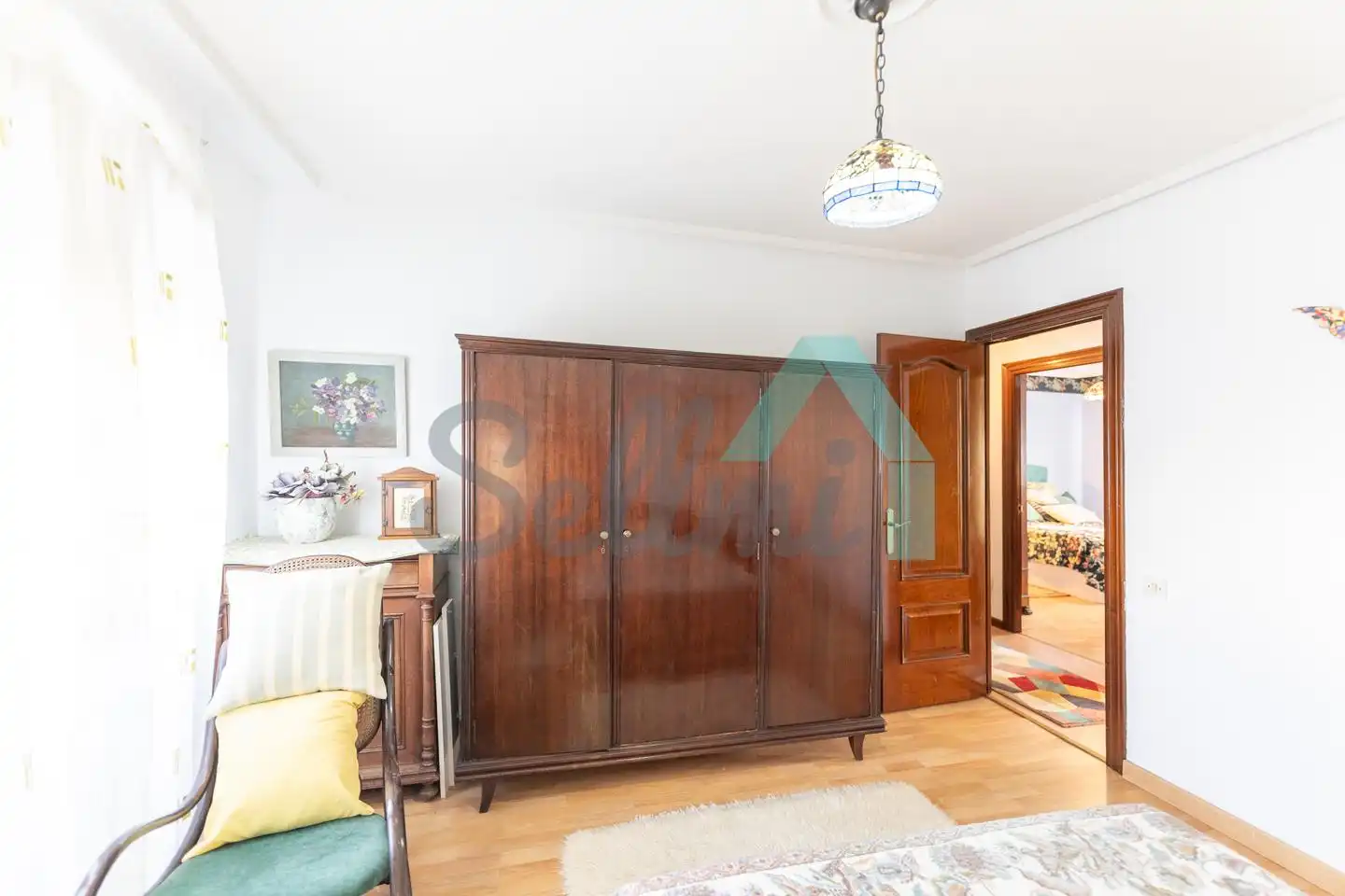 Bedroom of Flat for rent in Gijón   with Heating, Furnished and Internet