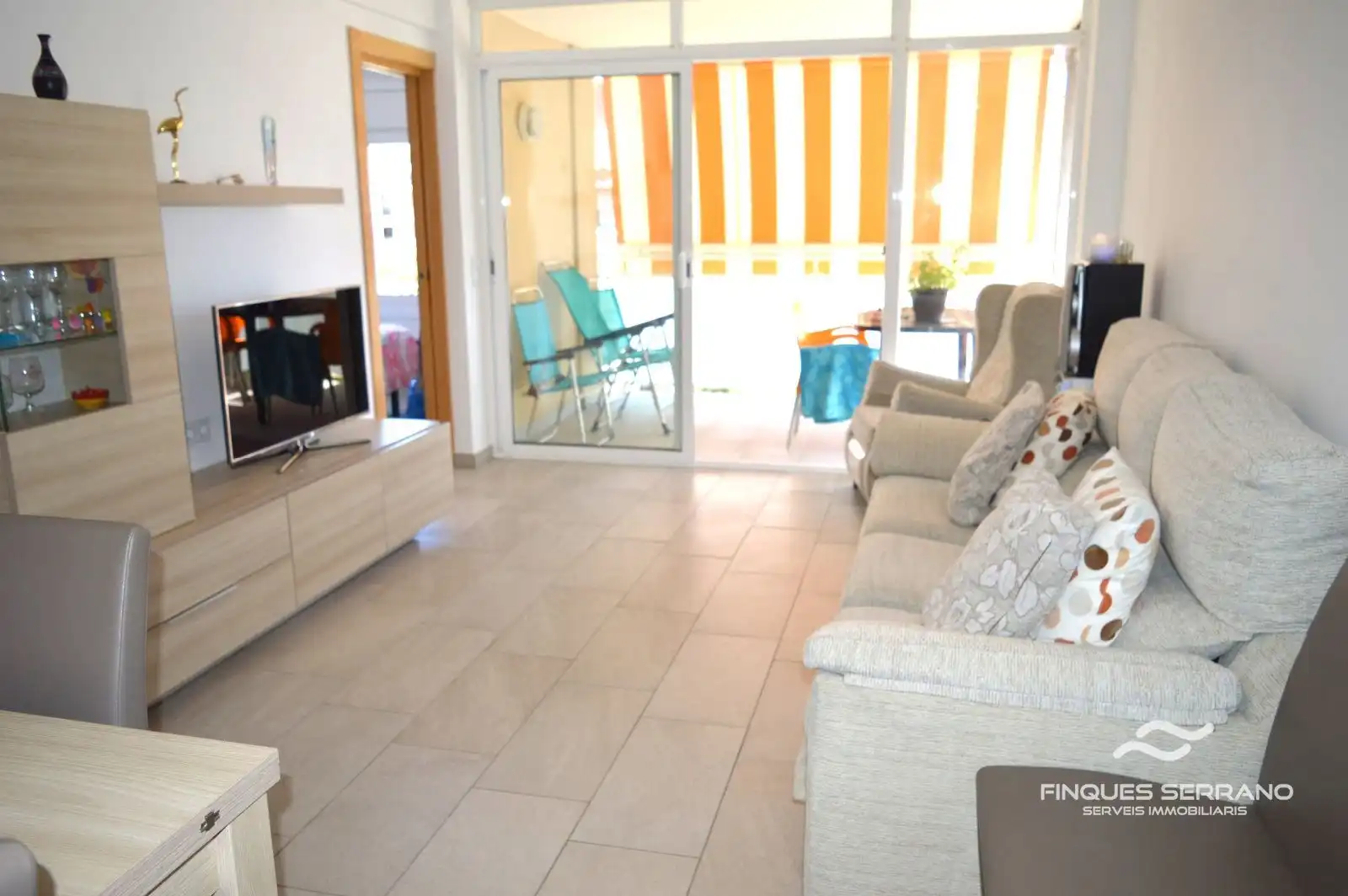Wohnzimmer von Wohnung zum Verkauf in Cunit mit Terrasse und Möbliert