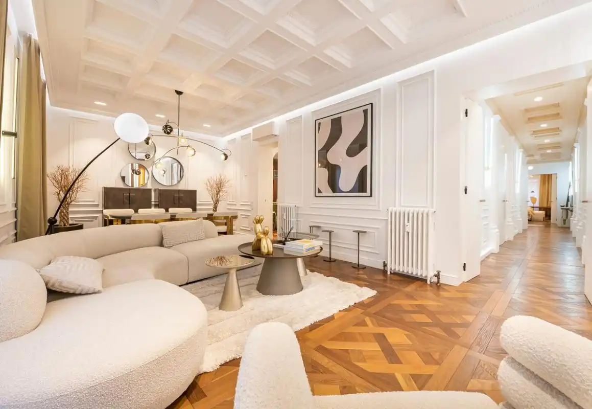 Sala de estar de Planta baja en venta en Madrid con Aire acondicionado, Calefacción y Terraza