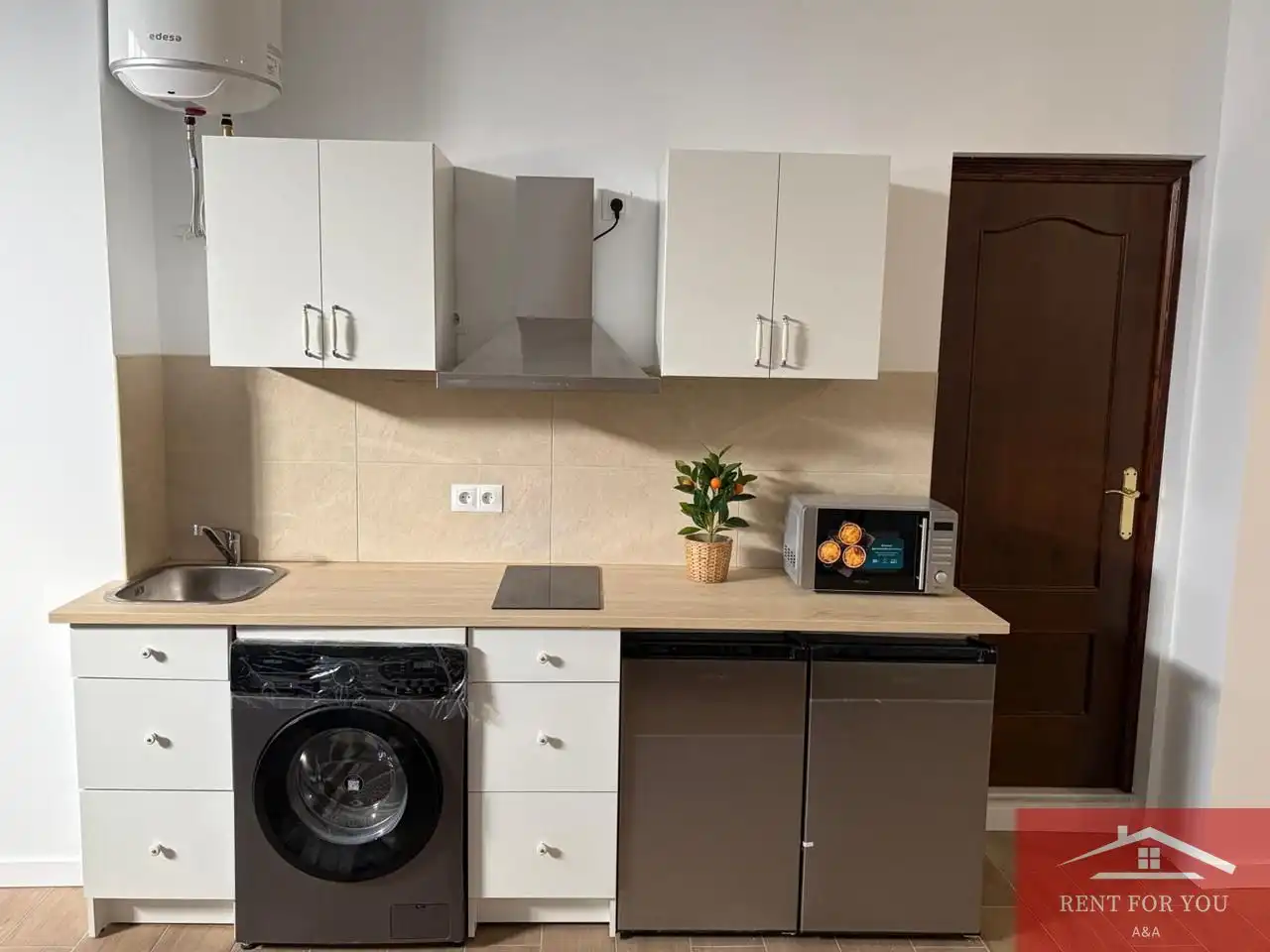 Cocina de Estudio de alquiler en Alhaurín El Grande con Aire acondicionado y Amueblado