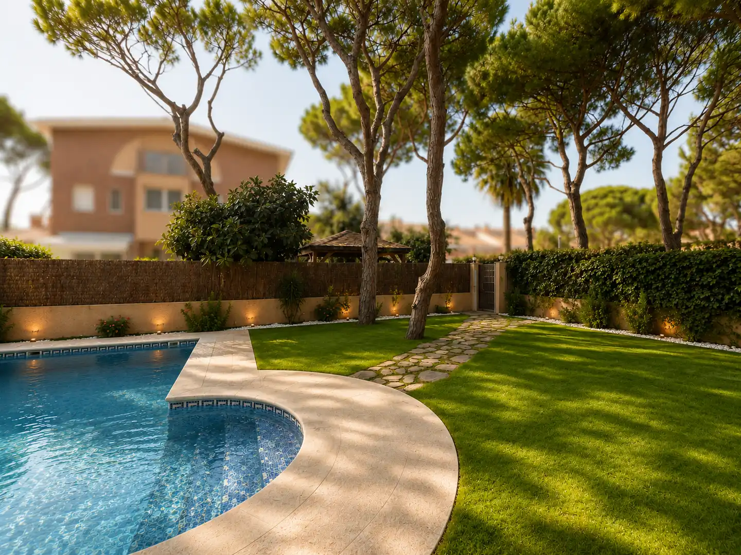 Garden of Houses for rent in Gavà  with Air Conditioner, Heating and Private garden